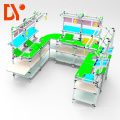 DY158 Double Face Conveyor Belt Automated Assembly Line for Workshop Material transfer